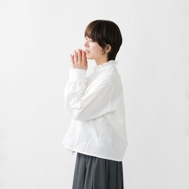 MidiUmi｜コットン フリル シャツ “frill short shirt” 1-739457-tr