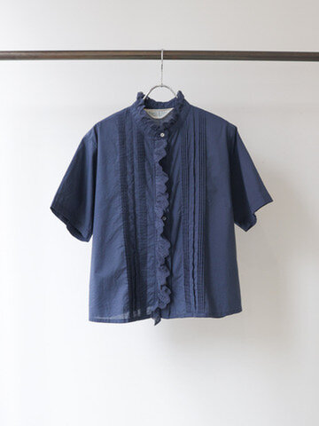 MidiUmi|pin tuck lace shirt S/S