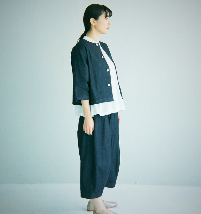 モデル165cm 着用サイズ:0(ONE WASH)