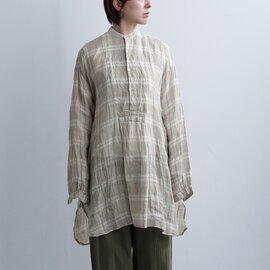 Veritecoeur|リネンチェック ヨークシャツ vc-2809