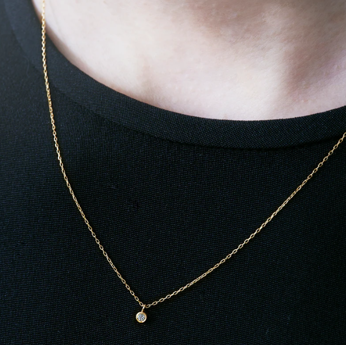 les bon bon｜diamond chain necklace ダイヤモンド 10金 ネックレス