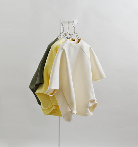 COGTHEBIGSMOKE|エアリーコットン ダブルジャージー 5分袖 プルオーバー HELLEN PENTAGON TOP 14102-248-812-1