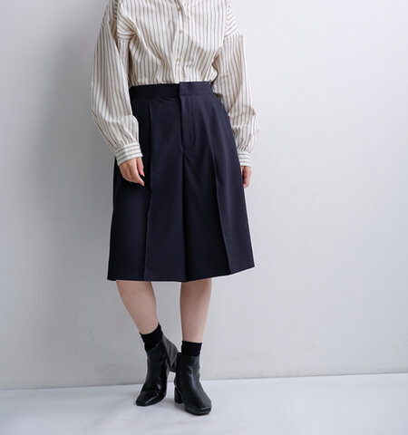 HERENCIA|フロントタック ワイド キュロットパンツ h826304
