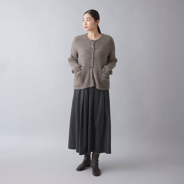 model:168cm color:カーキグレー