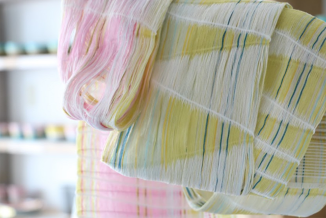 織物 長池朋子作　伝統技術を習得しているからこそ、型通りではない"今"のデザイン