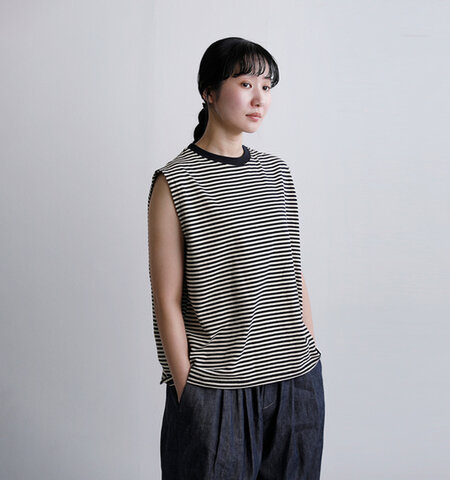 STAR&STRIPE|コットン ノースリーブ クルーネック プルオーバー ssmd-200