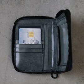 VU PRODUCT｜VU PRODUCT ヴウプロダクト WAX cow leather zip wallet [WAX BLACK] vu-product-B13 栃木レザージップウォレット