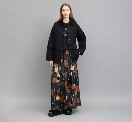 SACRA|SACRA サクラ 126517123 ジオメトリック ペインティング スカート GEOMETRIC PAINTING SKIRT