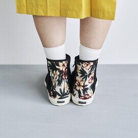 hanamikoji｜TABI　ハイカットシューズ　夏の花とみる夢(0.5cmサイズUPがおすすめ）　靴　シューズ