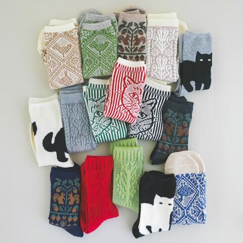 French Bull|ソックス/パターン【クリスマス】