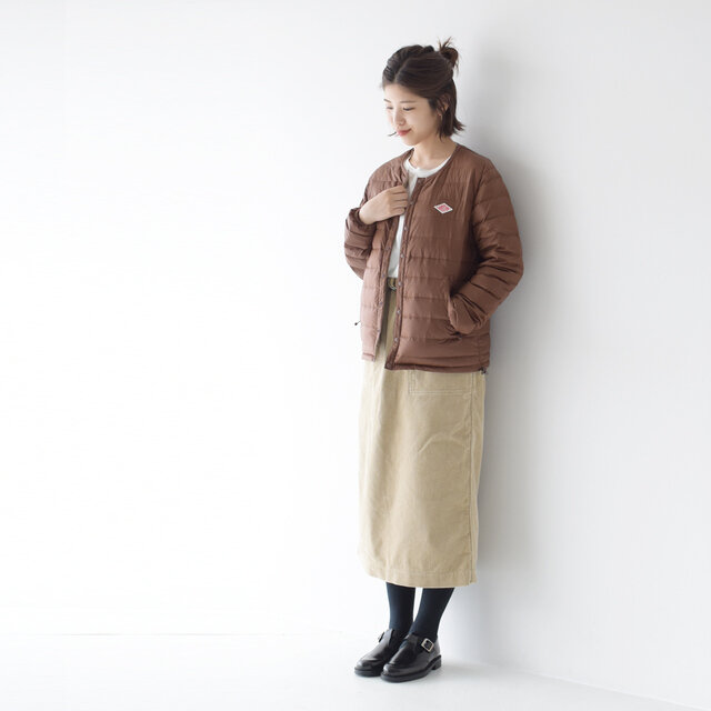 モデル:157cm / 47kg
color : sand-beige / size : 36(S~M)