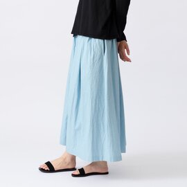 STAMP AND DIARY|40/1 シワタイプライター ギャザースカート