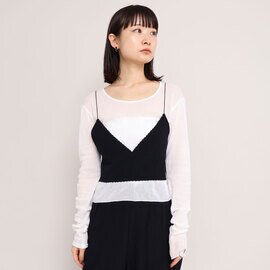 iki|レーヨンちりめん刺繍 ビスチェ 3101BL015252