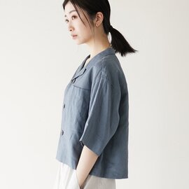 LE GLAZIK｜オープン カラー シャツ ショート丈 羽織 LG-B0258 KLS ル グラジック