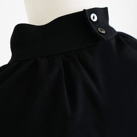 Mochi｜mock neck long t-shirt [black]