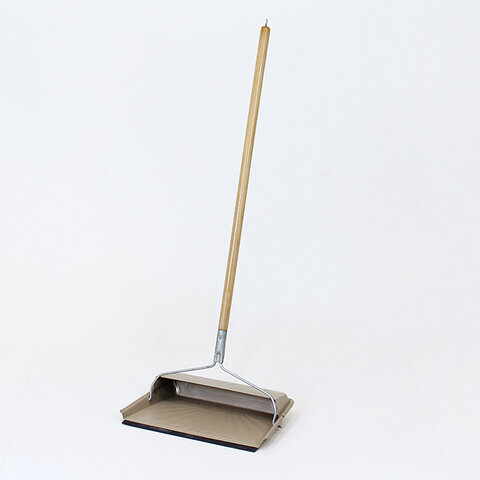 FULTON CORPORATION｜Steel Dustpan With Handle And Rubber Edge