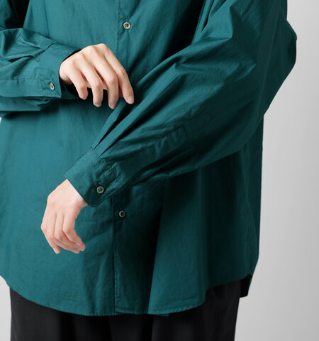 Graphpaper｜コットン ブロード レギュラーカラー オーバー シャツ “Broad L/S Oversized Regular Collar Shirt” gl233-50006b-c-mn