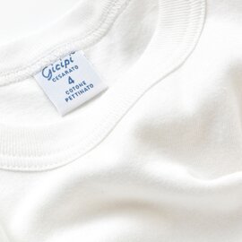 gicipi｜コットン フライス クルーネック リラックスフィット Tシャツ カットソー “TONNO” 2301p-tr