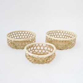 竹の六つ目かご