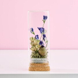 土と風の植物園|母の日を彩る、ガラスのフラワーボトル<ときの記憶>