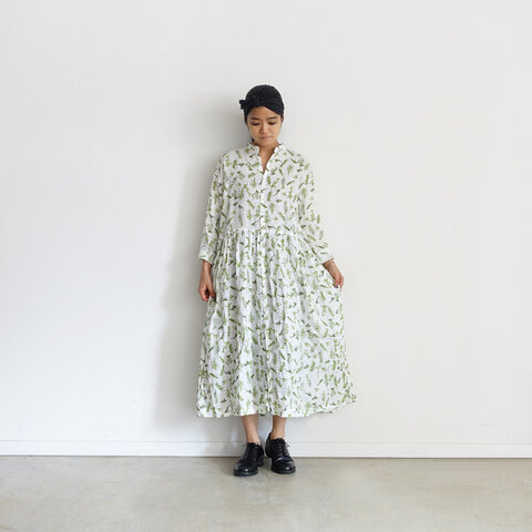 ichi Antiquités|Flower Linen Dress