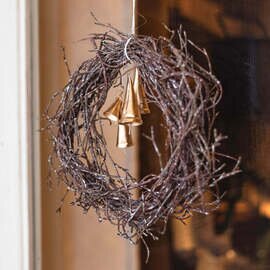 ANTRY|バーチツイッグリース φ23cm ブラウン/ホワイト | クリスマスリース