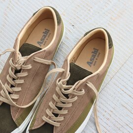ASAHI｜BELTED LOW SUEDE - OLIVE/TAUPE