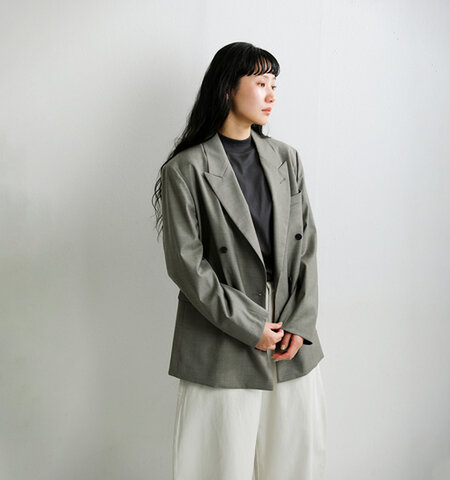 LOEFF|ウールポプリン ボックスジャケット 8822-2-000006