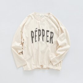 NATURAL LAUNDRY|ペッパープリントドローTシャツ | 7264C-042