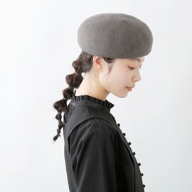 mature ha.｜ニットフェルトベレー帽“thin knit felt beret lamb” mkf-24012-mt