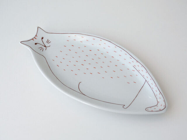 ハレクタニ｜ネコのお皿（2サイズ）【九谷焼】【和食器】