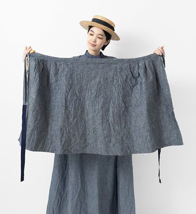col:CHAMBRAY , model : 162cm