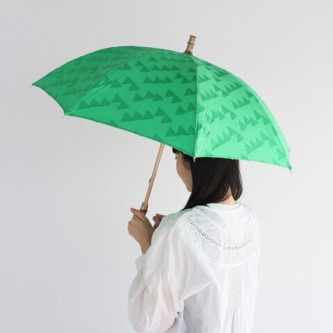 shesay｜三角模様のジャガード生地で作った晴雨兼用傘