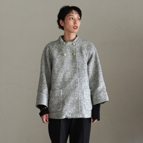 PONT DE CHALONS|ループヤーン ダブルショートコート アウター 22553114 ポンデシャロン