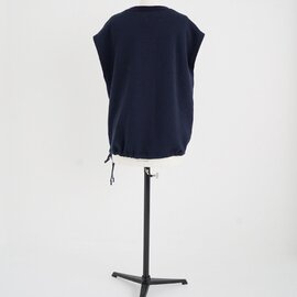 Mochi｜v-neck vest [navy]