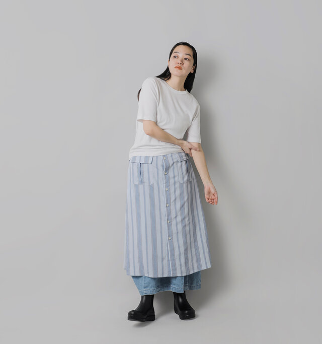 model saku:163cm / 43kg
color : light blue / size : one