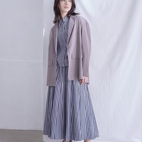 TUTIE.|カラーストライプシームフレアスカート