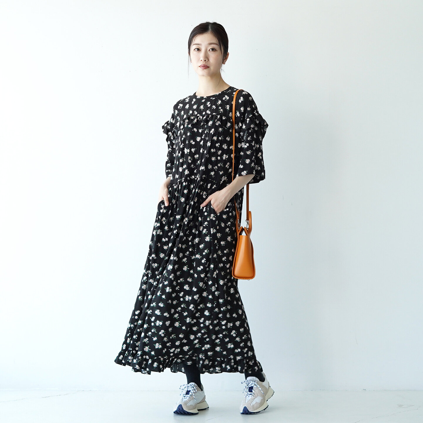 Shinzone フラワープリント 半袖 ロングワンピース Flower Print One Piece 21mmsop08 シンゾーン Crouka クローカ キナリノモール Shinzone フラワープリント 半袖 ロングワンピース Flower Print One Piece 21mmsop08 シンゾーン Crouka クローカ キナリノモール