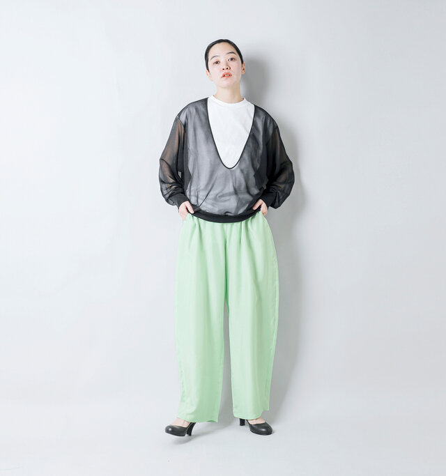 model saku:163cm / 43kg
color : lime / size : 1