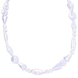 IRIS47|mozaic pearl necklace ネックレス 淡水パール