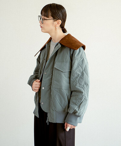F/CE.|【SALE 20%OFF】QUILTED JACKET WITH DETACHABLE COLLAR キルテッド ジャケット ウィズ デタッチャブル カラー アウター fpa08252u0004
