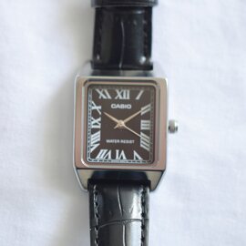 CASIO｜スクエアケース レザーベルト 腕時計  ltp-v007l-1b-7b-9b-rf   母の日 ギフト 贈り物