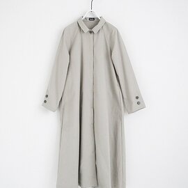 Mochi｜ tuck trench coat [ms24-co-01/chalk・sa] タックトレンチコート