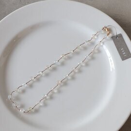 SISI|short necklace silk トパーズ 14Kゴールドフィルド ネックレス