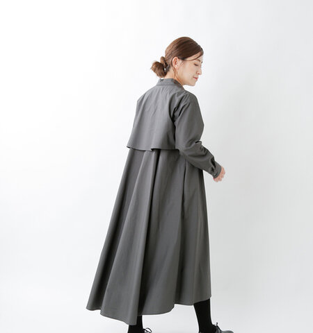 MidiUmi|コットンAラインシャツワンピース 3-758183-yn