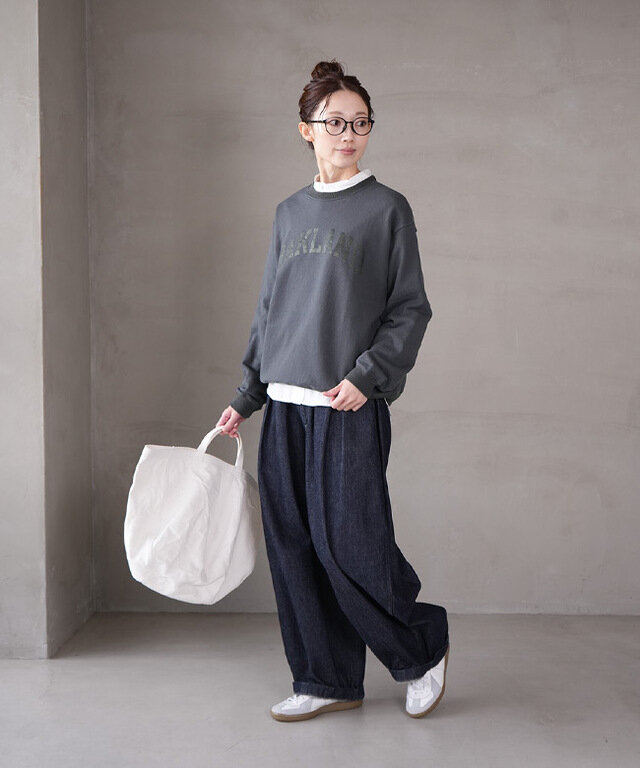 身長:164cm / カラー:CHARCOAL / サイズ:FREE