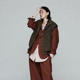Yarmo ヤーモ YAR-26AW V15 ボア スリーブレス ジャケット ボアベスト Boa Sleeveless JK