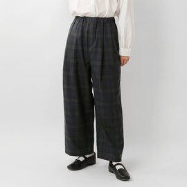 TRAVAIL MANUEL|ウールトロ チェック 2タック トラウザーズ 5094-mt