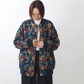 UNIVERSAL TISSU|羽織るだけで一気にお洒落 ゴブラン織 ジップアップ リブ ブルゾン kurashisha 羽織りもの