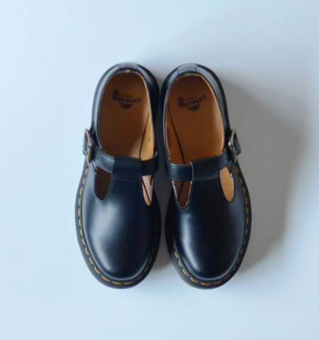 Dr.Martens|Tストラップスムースレザーシューズ”POLLEY” polley-rf